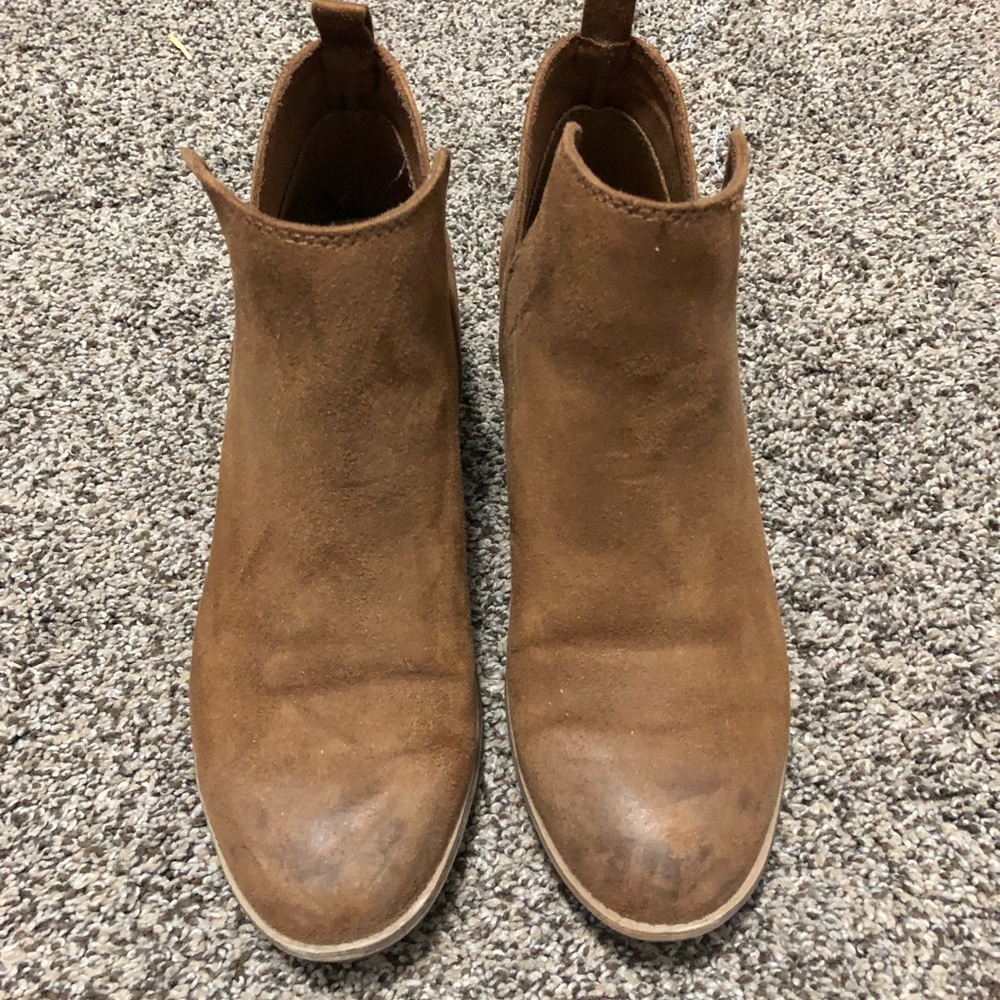 Brown ankle booties